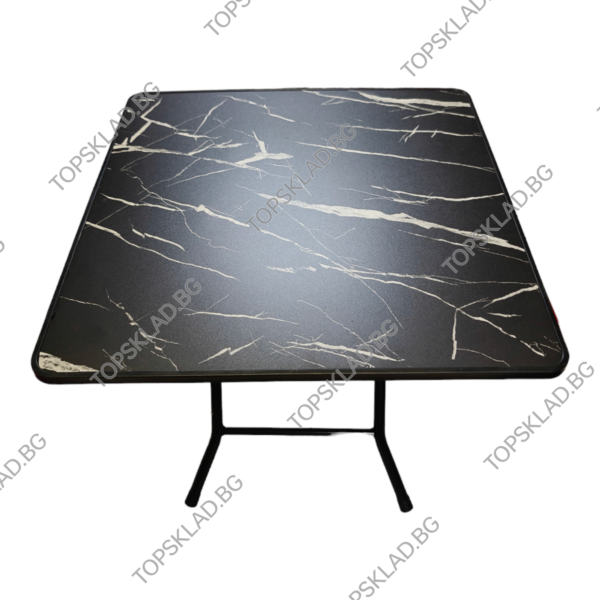 МАСА СГЪВАЕМА ЧЕРЕН МРАМОР 60х60см. HN-23
